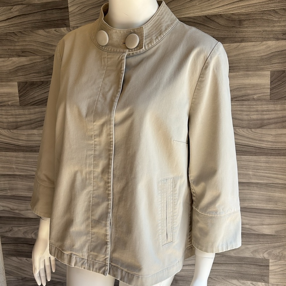 💚Talbots Khaki Stretch Jacket - Picture 6 of 16